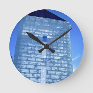 Ice Palace at Carnaval de Quebec, Canada Round Clock