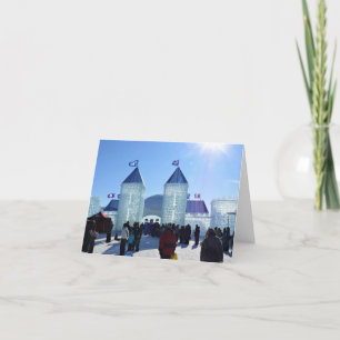 Ice Palace at Carnaval de Quebec, Canada Thank You Card
