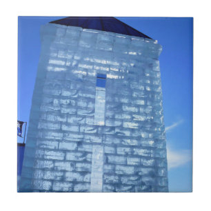 Ice Palace at Carnaval de Quebec, Canada Tile