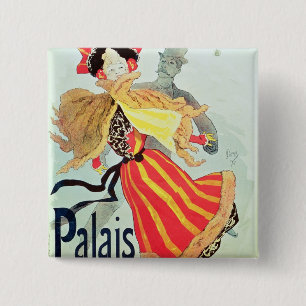Ice Palace', Champs Elysees, Paris, 1893 15 Cm Square Badge