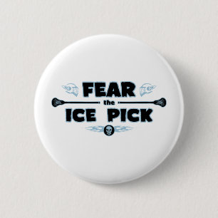 Ice Pick - blue 6 Cm Round Badge