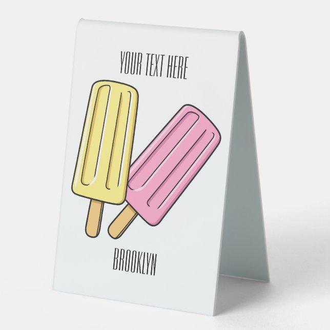 Ice pop cartoon illustration (Front)
