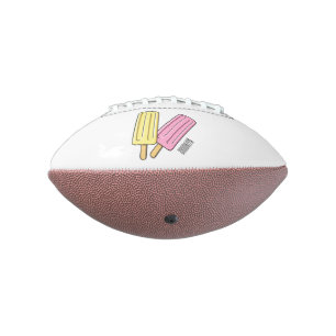 Ice pop cartoon illustration american football