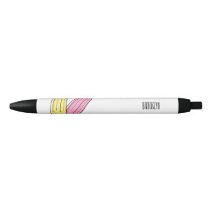 Ice pop cartoon illustration black ink pen