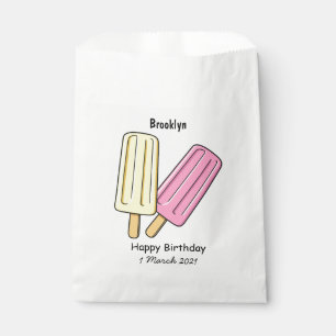 Ice pop cartoon illustration favour bags