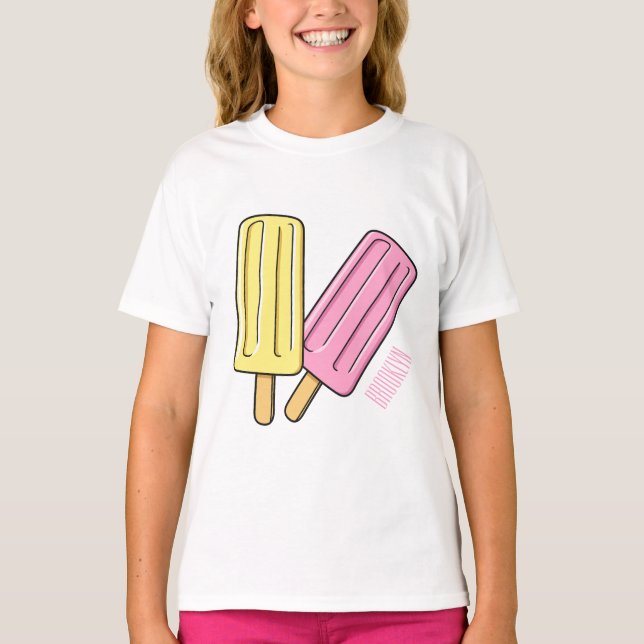 Ice pop cartoon illustration  T-Shirt (Front)