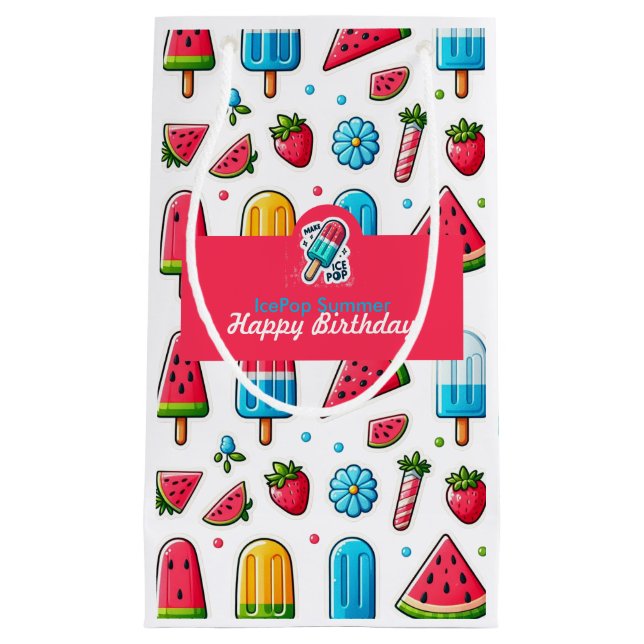 Ice Pop Summer Small Gift Bag (Front)