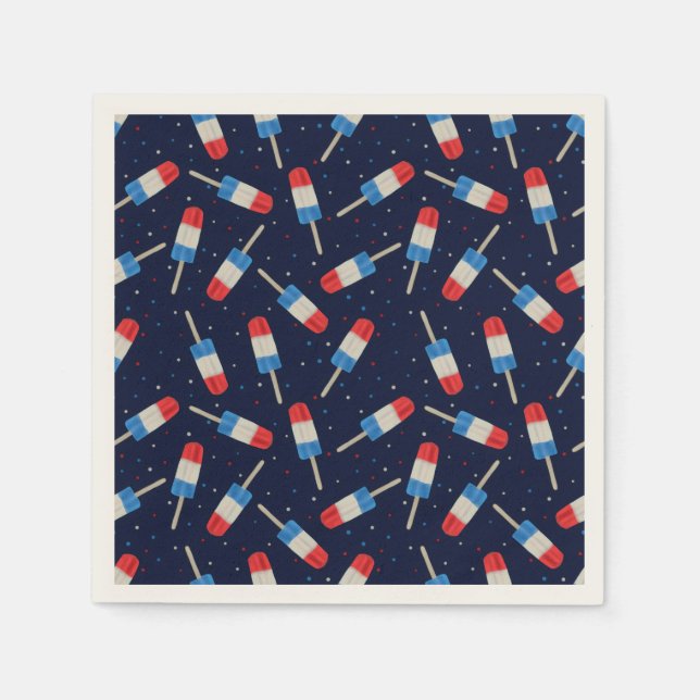 Ice Pops At Night Napkin (Front)