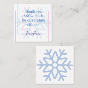 Ice Princess 4th Birthday Party Favor Insert