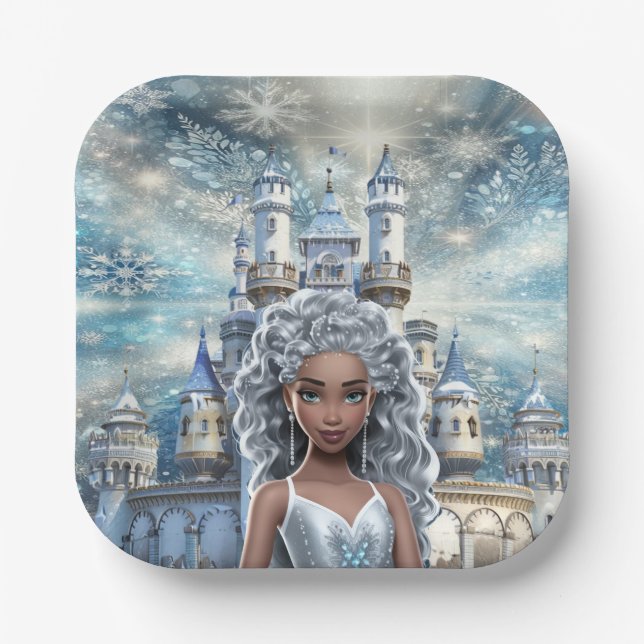 Ice Princess Paper Plate (Front)