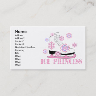 Ice Princess Pink Business Card