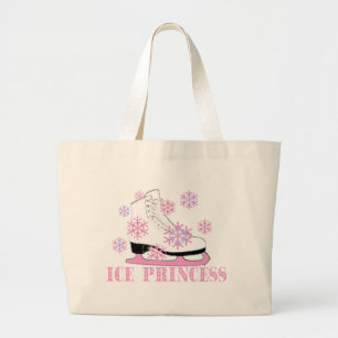 Ice Princess Skate Large Tote Bag