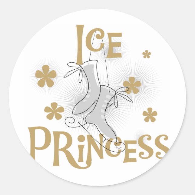 Ice Princess Tshirts and Gifts Classic Round Sticker (Front)