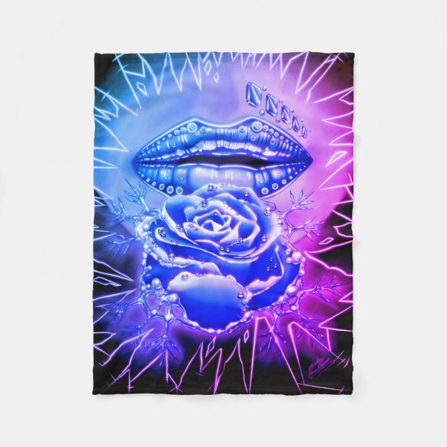 “Ice Queen”  Fleece Blanket (Front)