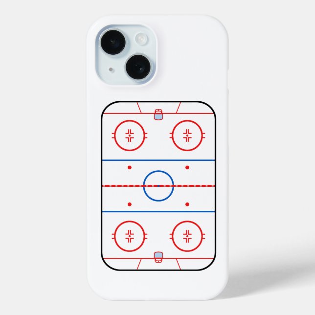Ice Rink Diagram Hockey Game Companion Case-Mate iPhone Case (Back)