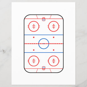 Ice Rink Diagram Hockey Game Companion Flyer