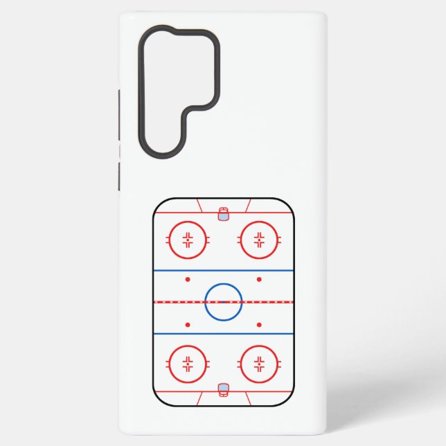 Ice Rink Diagram Hockey Game Companion Samsung Galaxy S22 Ultra Case (Back)