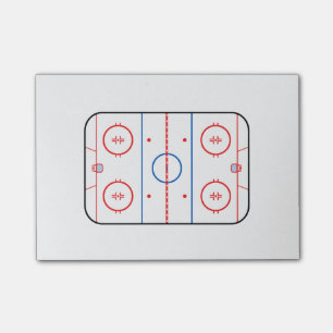 Ice Rink Diagram Hockey Game Design Post-it Notes