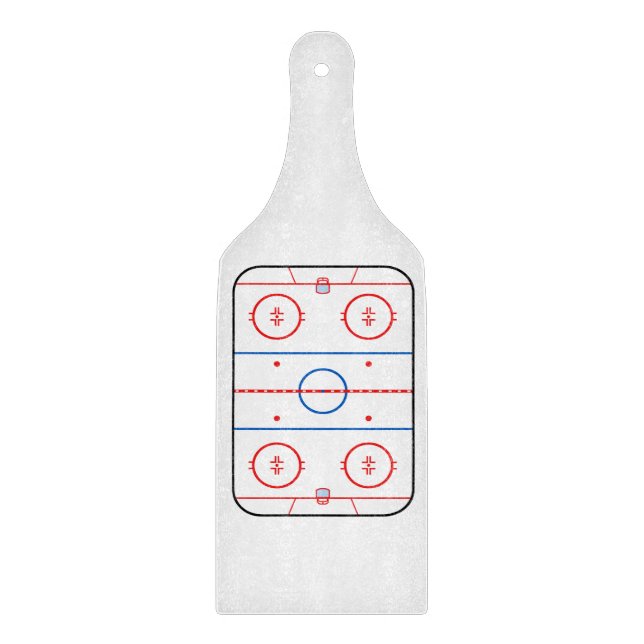 Ice Rink Diagram Hockey Game Graphic Cutting Board (Front)