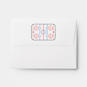 Ice Rink Diagram Hockey Game Graphic Envelopes