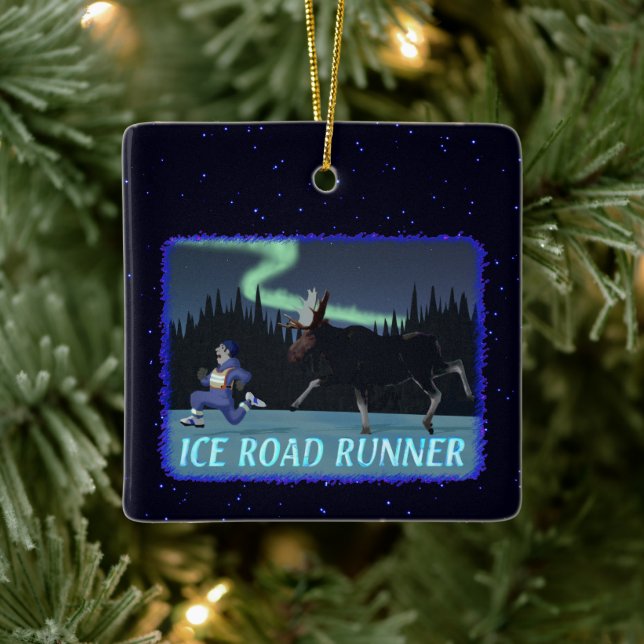 Ice Road Runner Ceramic Tree Decoration (Tree)