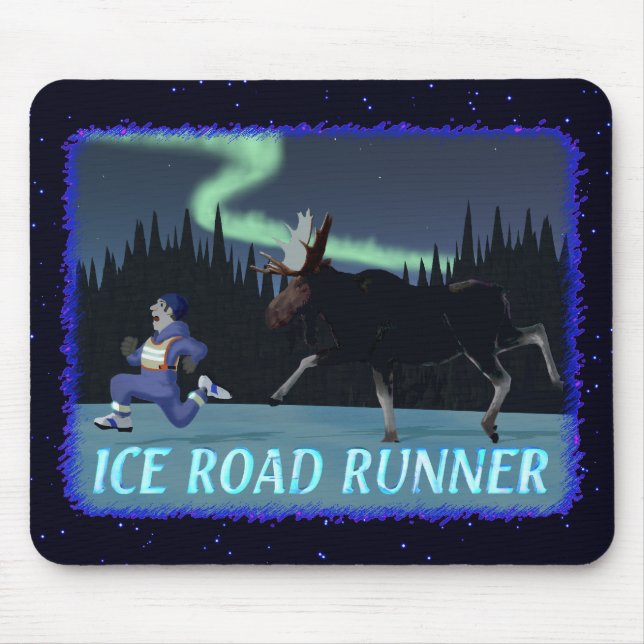 Ice Road Runner Mouse Mat (Front)