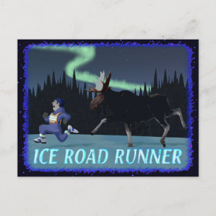 Ice Road Runner Postcard
