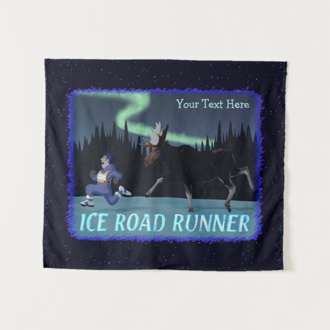 Ice Road Runner Tapestry (Front (Horizontal))