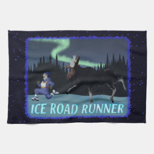 Ice Road Runner Tea Towel