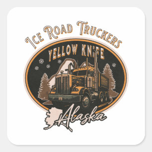 ICE ROAD TRUCKER - ALASKA SQUARE STICKER