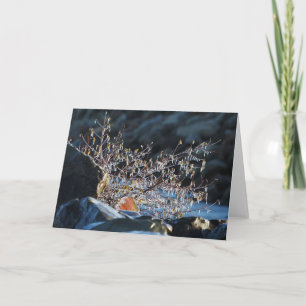 Ice Sculpture 7 x 5 Folded Greeting Card - blank