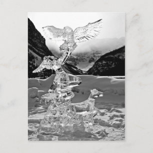 Ice sculpture at Lake Louise, Alberta, Canada Postcard
