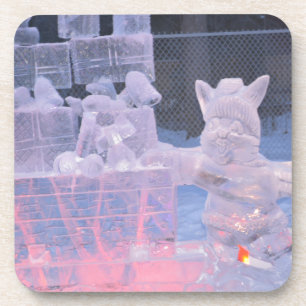 Ice Sculpture Sporting Artist Carving Arctic Gifts Coaster