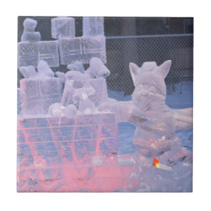 Ice Sculpture Sporting Artist Carving Arctic Gifts Tile