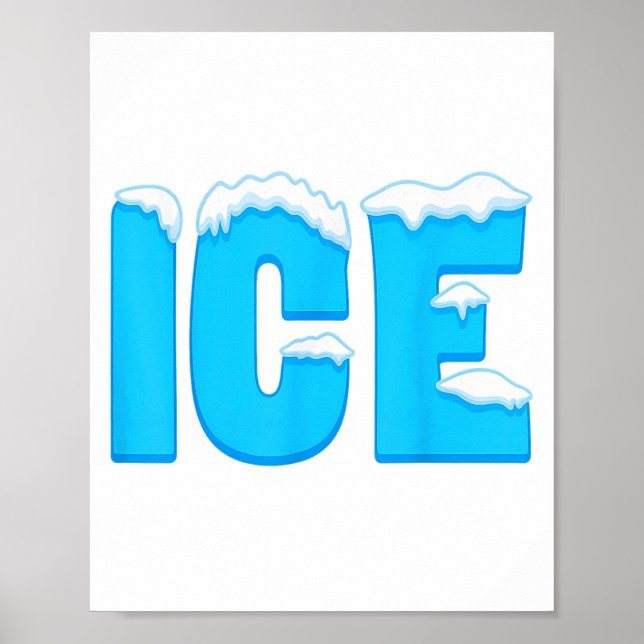 Ice Shirt Adult Kids Men Women Fire And Ice Costum Poster (Front)