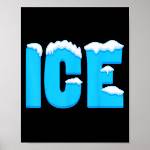 Ice Shirt Adult Kids Men Women Fire And Ice Costum Poster