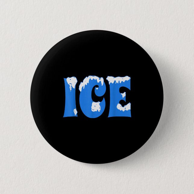 Ice Shirt Halloween Costume Couples Ice Family Hal 6 Cm Round Badge (Front)