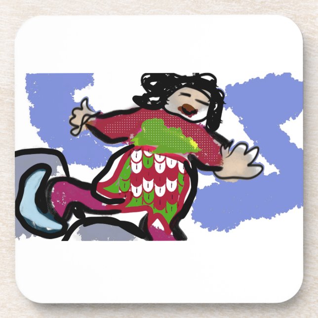 ice skate  dance coaster (Front)