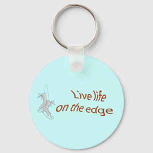 ice skate edge key ring