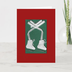 ICE SKATE HOLIDAY BLANK CARD
