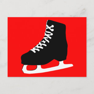 ice skate postcard