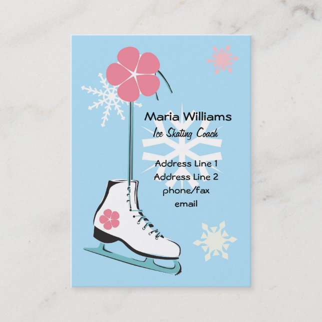 Ice Skate Profile Card (Front)