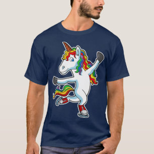 Ice Skate Unicorn Figure Skater Skating T-Shirt