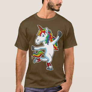 Ice Skate Unicorn Figure Skater Skating T-Shirt