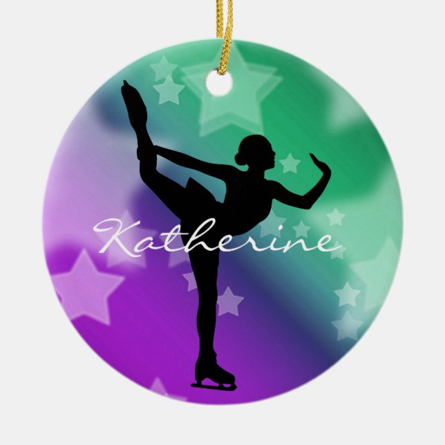 Ice Skater Figure Skater Ornament (Front)