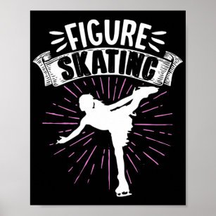 Ice Skater Figure Skating Dancing Poster