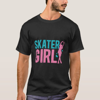 Ice Skater Girl Figure Skaters Skating Themed T-Shirt