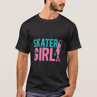 Ice Skater Girl Figure Skaters Skating Themed T-Shirt