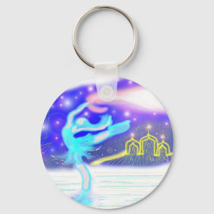 Ice Skater Key Ring