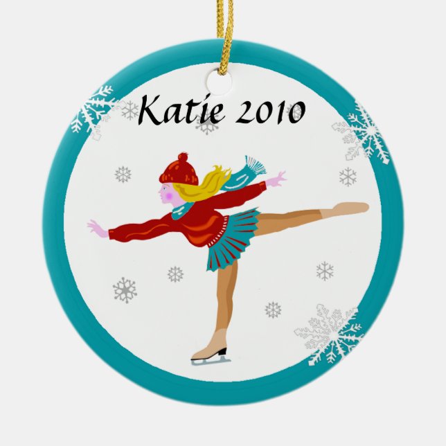 Ice Skater Ornament (Front)